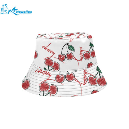 Hand drawn cherry pattern Unisex Bucket Hat