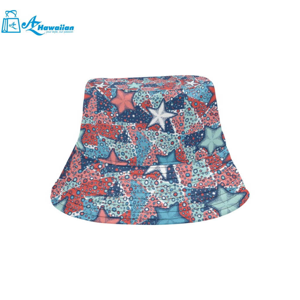 Hand drawn colorful starfish Unisex Bucket Hat