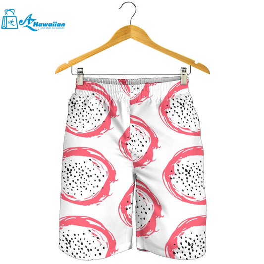 Hand Drawn Dragon Fruit Men Shorts