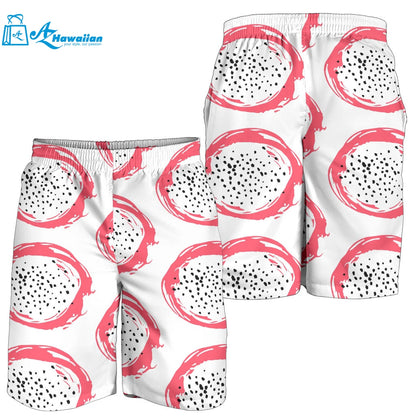 Hand Drawn Dragon Fruit Men Shorts