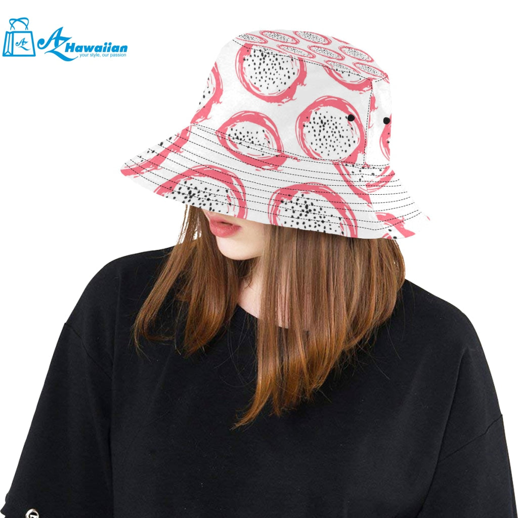 Hand drawn dragon fruit Unisex Bucket Hat