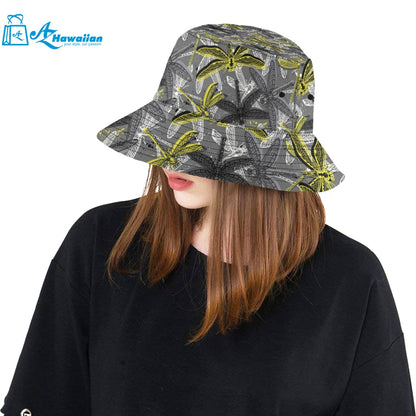 Hand drawn dragonfly pattern Unisex Bucket Hat