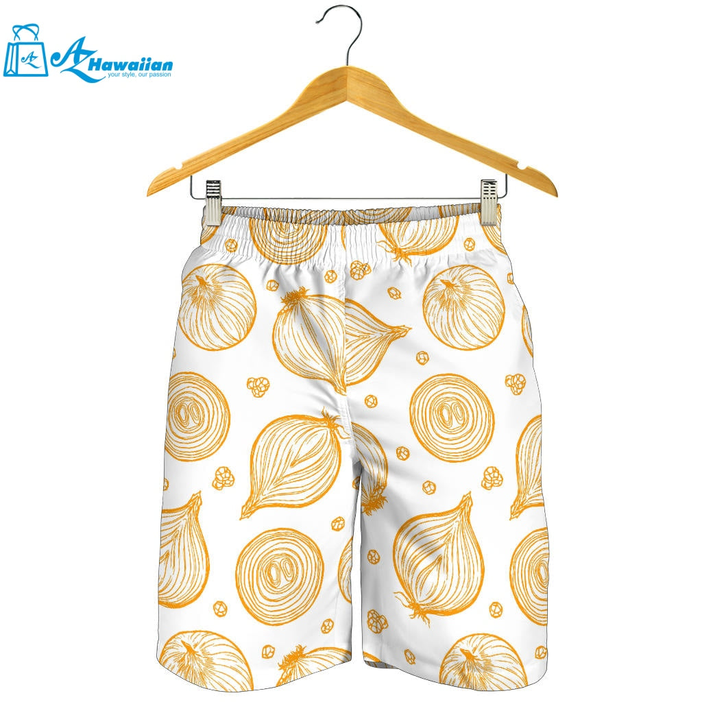 Hand Drawn Onion Pattern Men Shorts