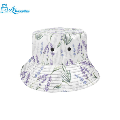 Hand painting Watercolor Lavender Unisex Bucket Hat