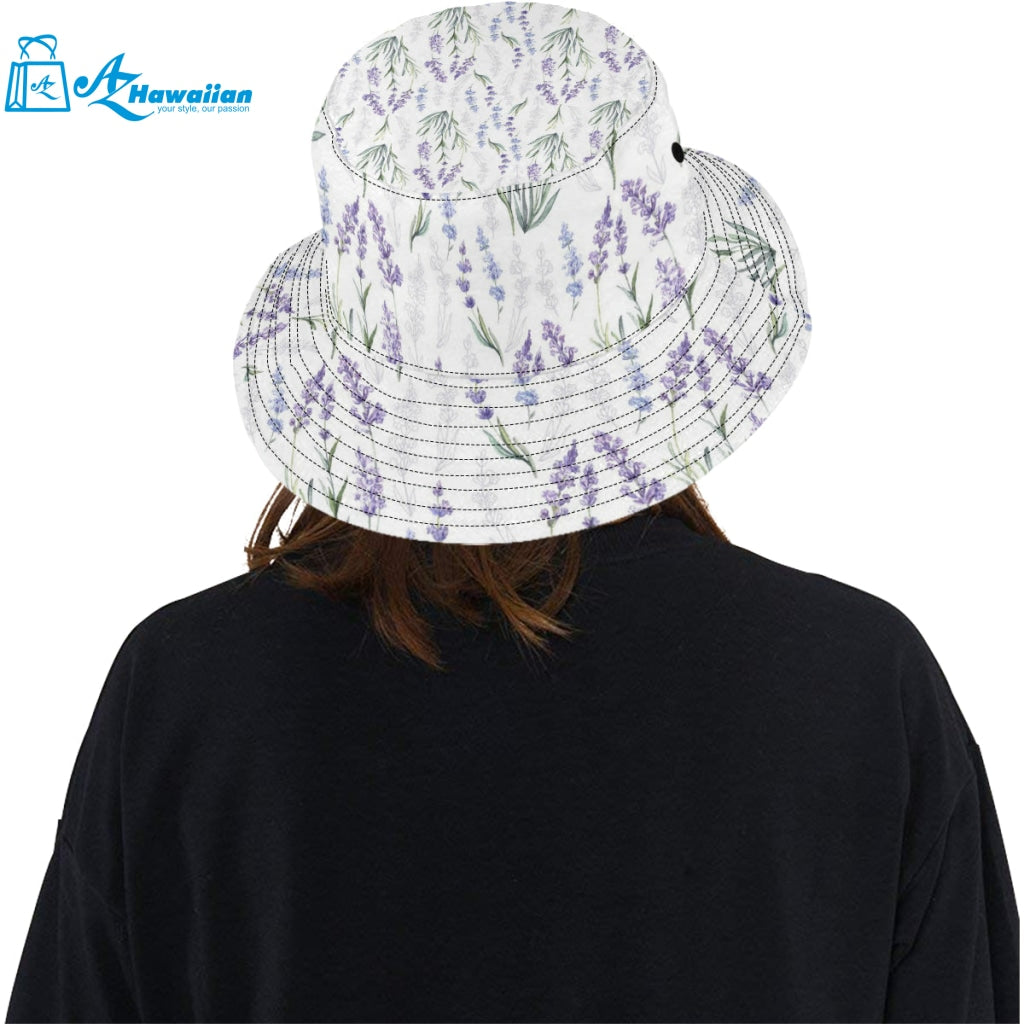 Hand painting Watercolor Lavender Unisex Bucket Hat