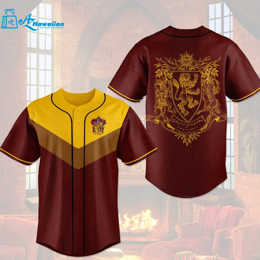 Harry Potter Gryffindor House Hogwarts All Over Print Unisex Baseball Jersey