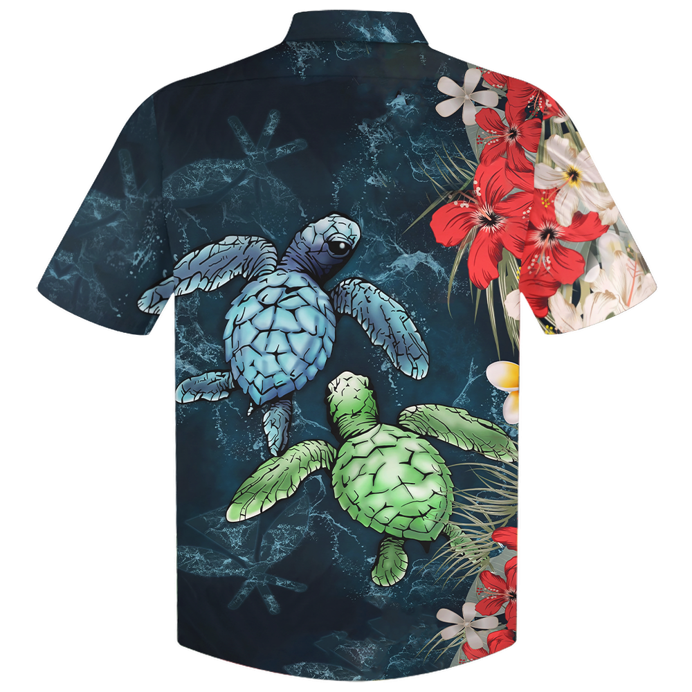 Turtle Hawaiian Shirt Short