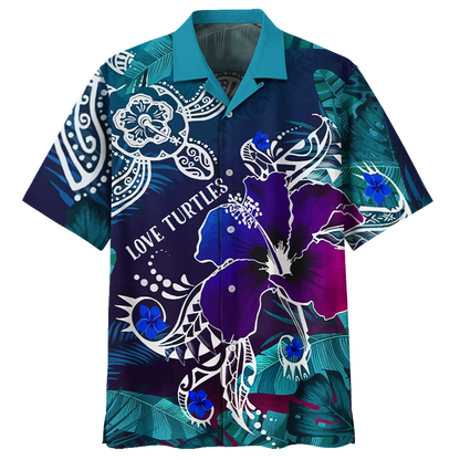 Turtle Hawaiian Shirt Short Pattern