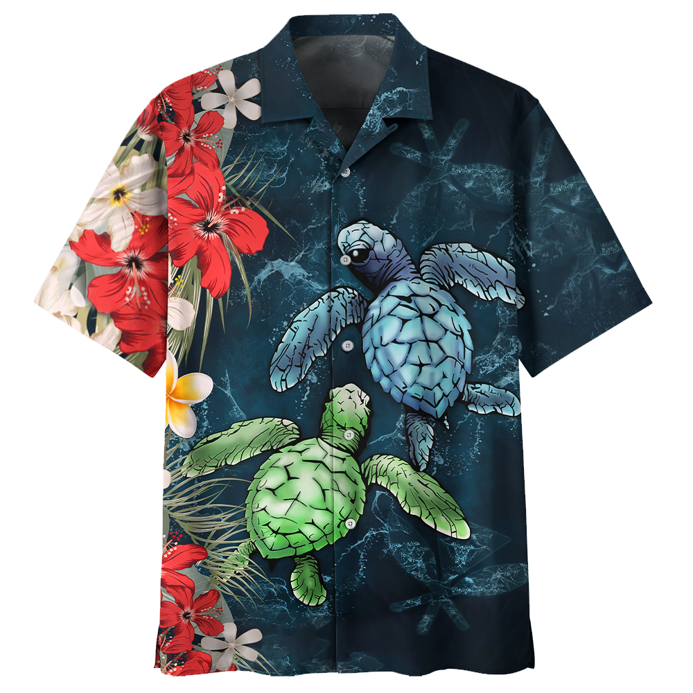 Turtle Hawaiian Shirt Short