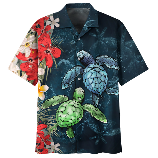 Turtle Hawaiian Shirt Short