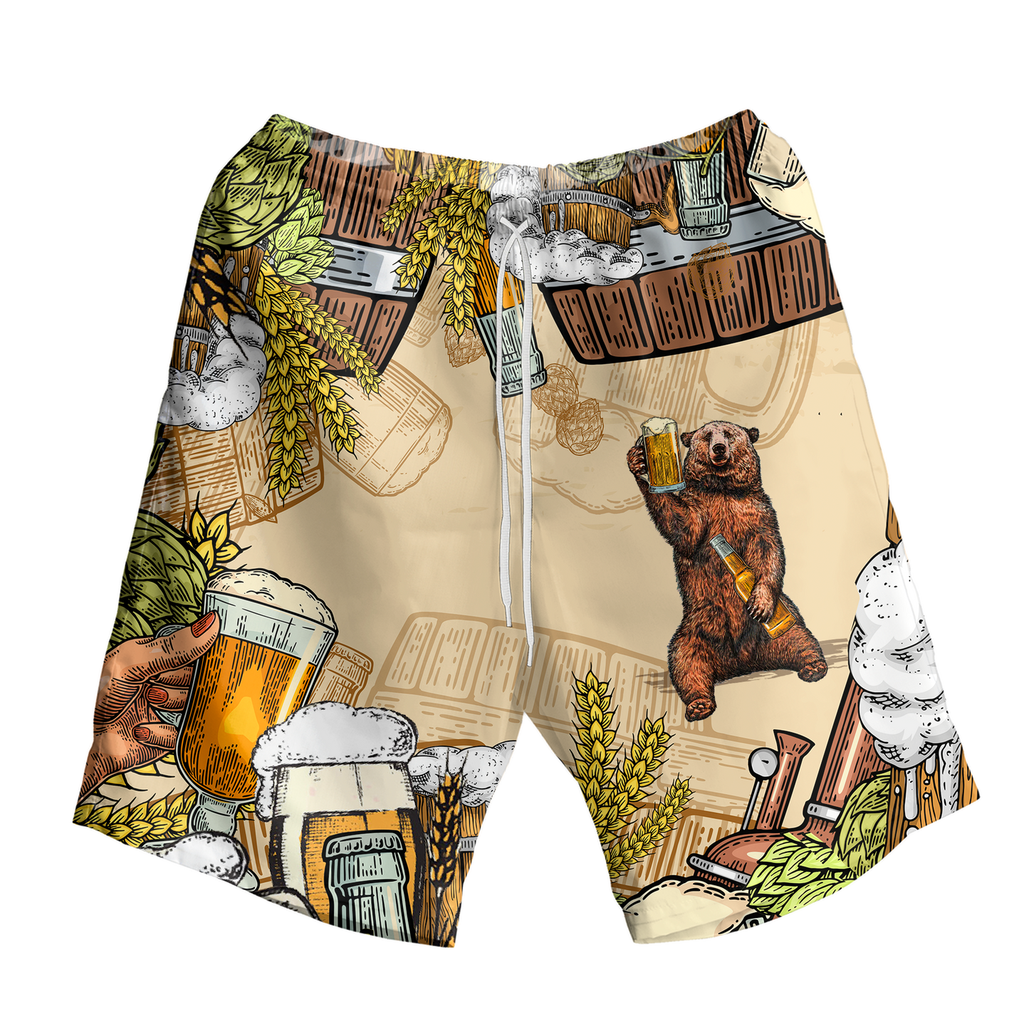 Bear & Beer Hawaiian Shirt K5