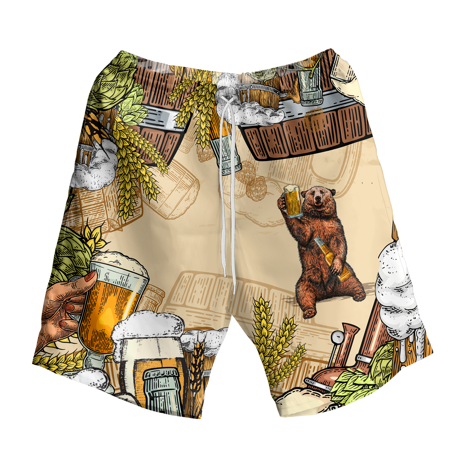 Bear & Beer Hawaiian Shirt K5