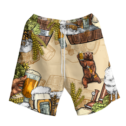 Bear & Beer Hawaiian Shirt K5
