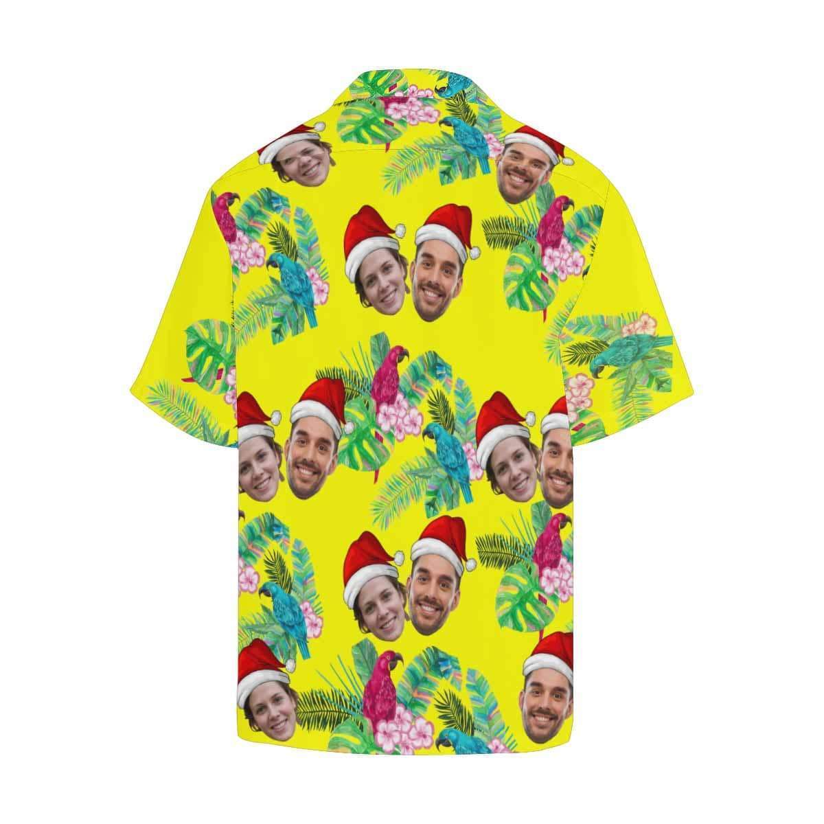 Custom Face Christmas Lover Men's All Over Print Hawaiian Shirt