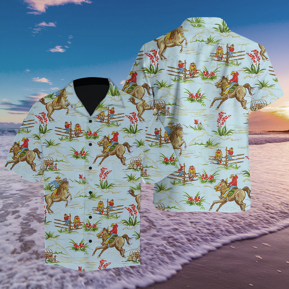 Amazing Cowboy Hawaii Shirt-Ml Hawaiian Shirt