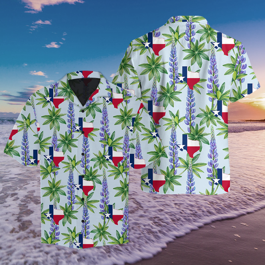 Amazing Texas Bluebonnet Hawaii Shirt-Ml Hawaiian Shirt