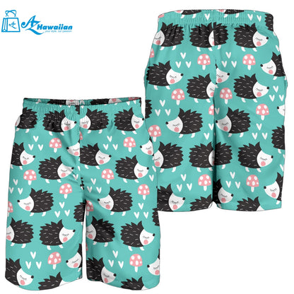 Hedgehog Pattern Print Design 03 Men Shorts