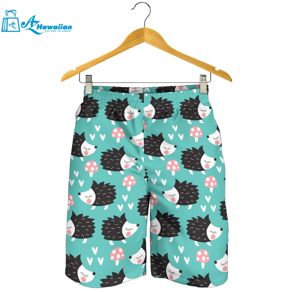 Hedgehog Pattern Print Design 03 Men Shorts