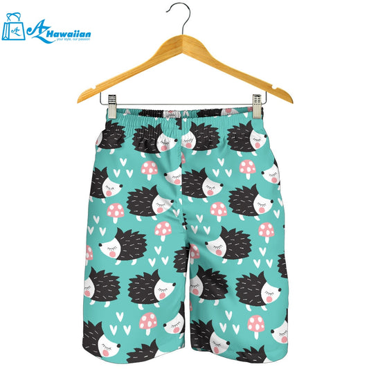 Hedgehog Pattern Print Design 03 Men Shorts