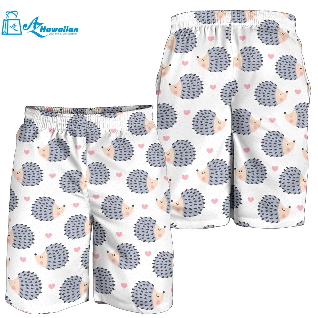 Hedgehog Pattern Print Design 04 Men Shorts