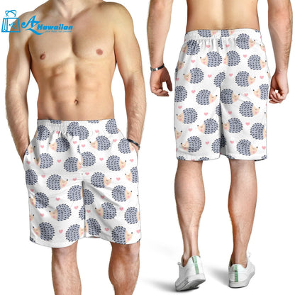 Hedgehog Pattern Print Design 04 Men Shorts