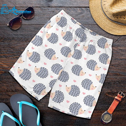 Hedgehog Pattern Print Design 04 Men Shorts