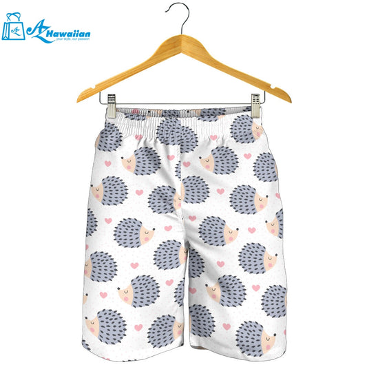 Hedgehog Pattern Print Design 04 Men Shorts