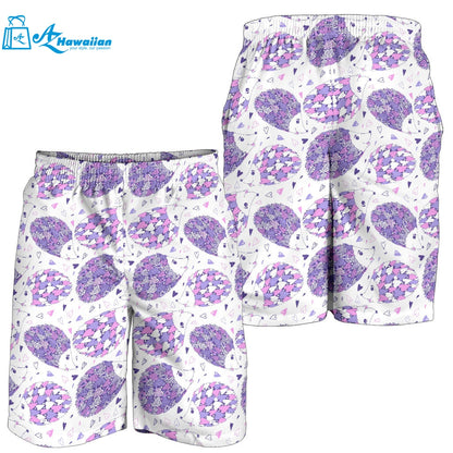 Hedgehog Pattern Print Design 05 Men Shorts