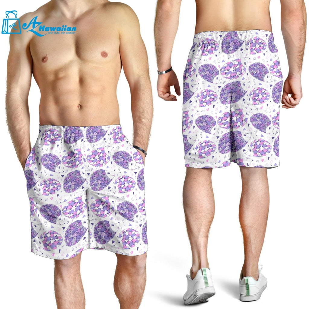 Hedgehog Pattern Print Design 05 Men Shorts