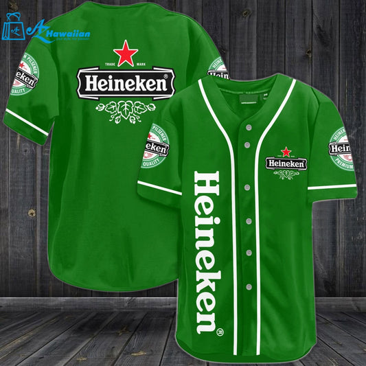 Heineken Beer Baseball Jersey 