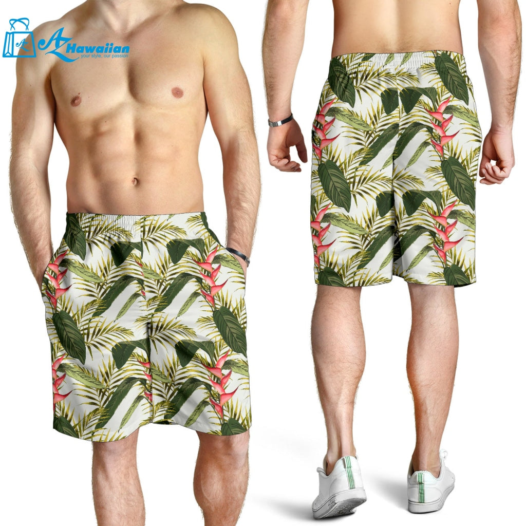 Heliconia Pattern Men Shorts