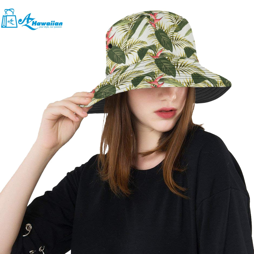 heliconia pattern Unisex Bucket Hat