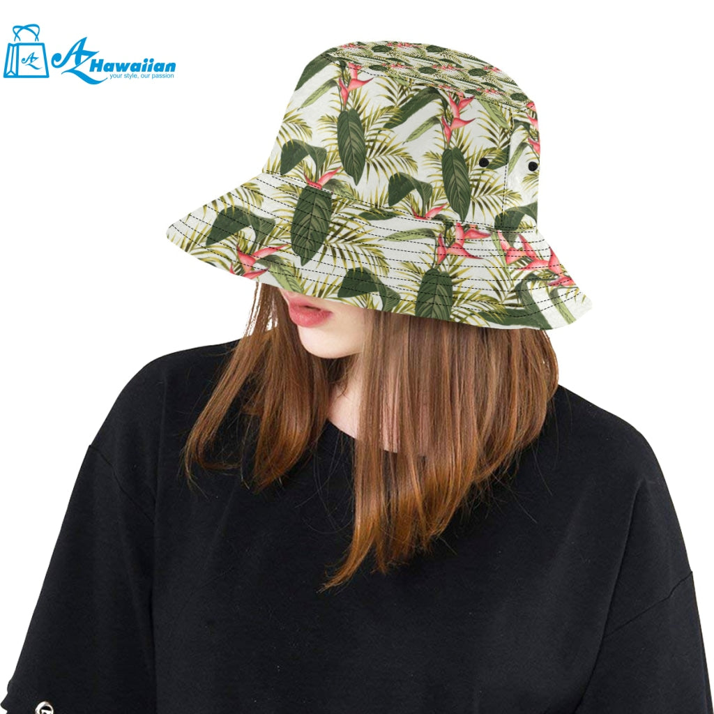 heliconia pattern Unisex Bucket Hat