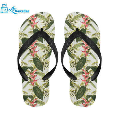 heliconia pattern Unisex Flip Flops