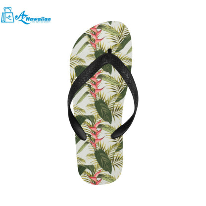 heliconia pattern Unisex Flip Flops