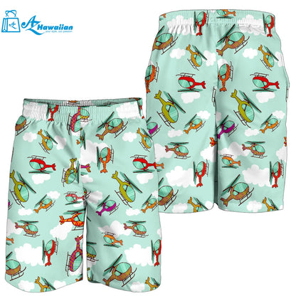 Helicopter Design Pattern Men Shorts