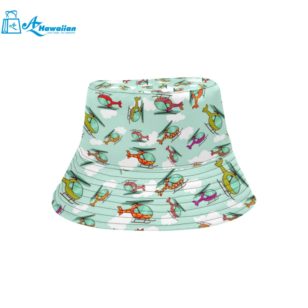 Helicopter design pattern Unisex Bucket Hat