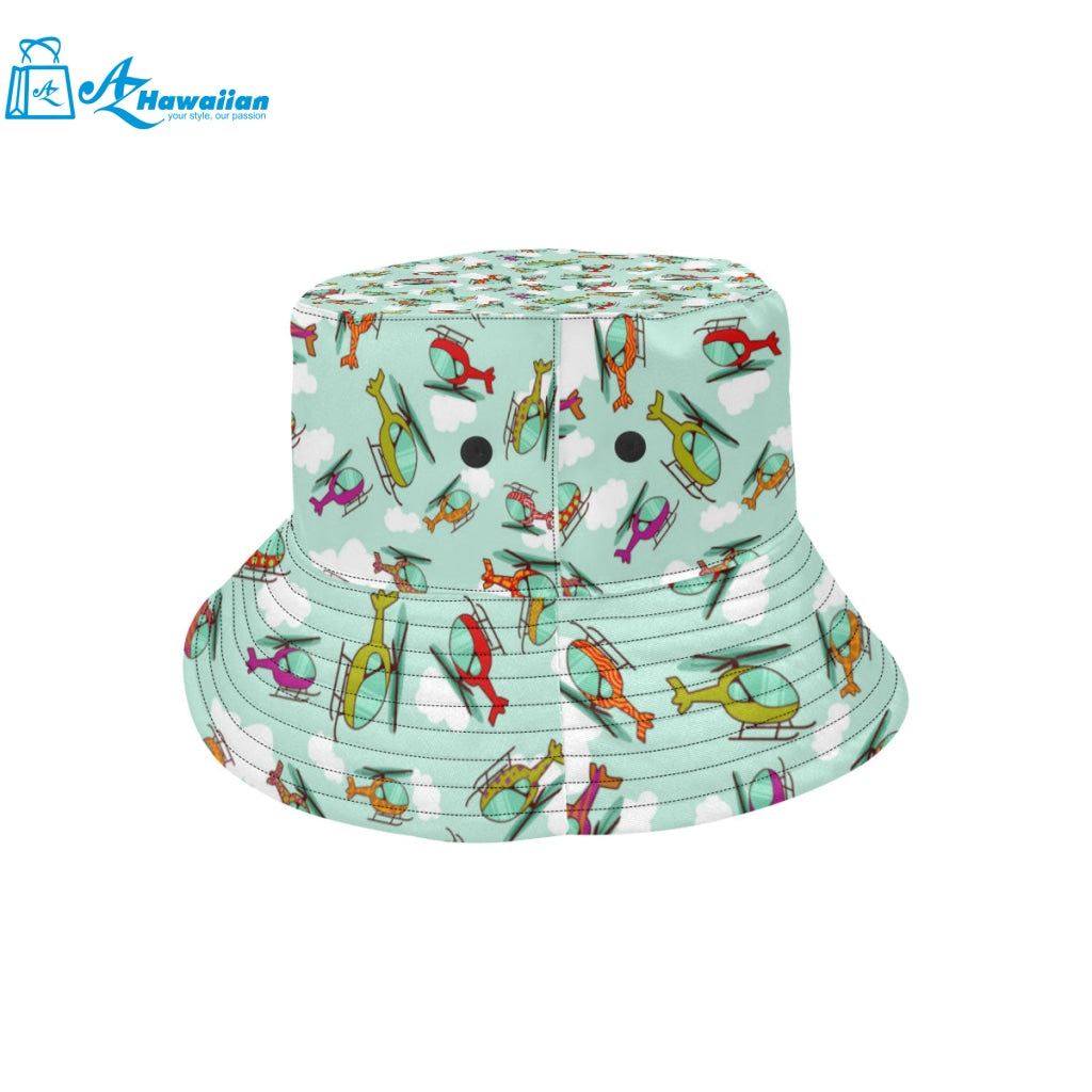 Helicopter design pattern Unisex Bucket Hat