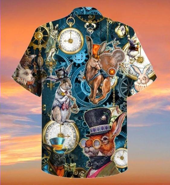 Easter Steampunk Bunny Hawaiian Shirt