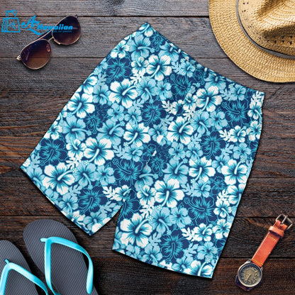 Hibiscus Pattern Print Design 03 Men Shorts