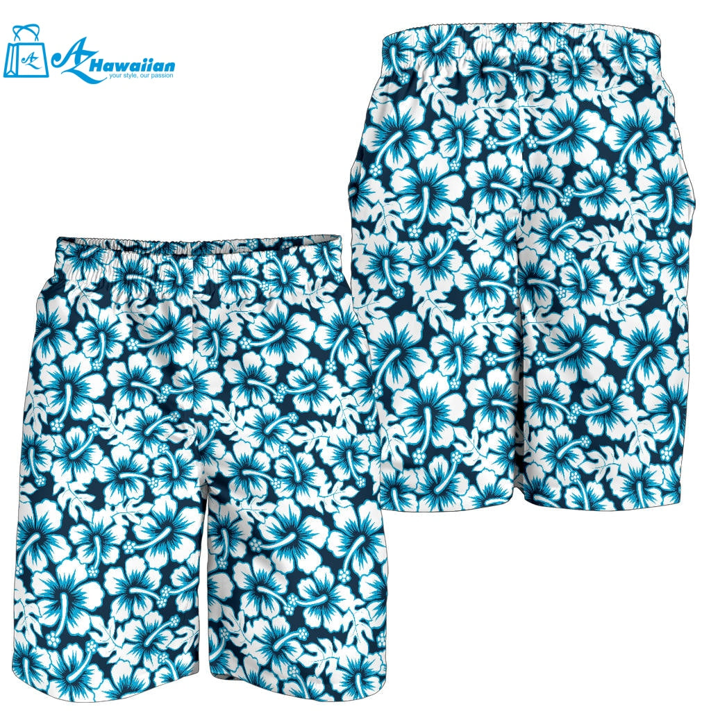 Hibiscus Pattern Print Design 04 Men Shorts