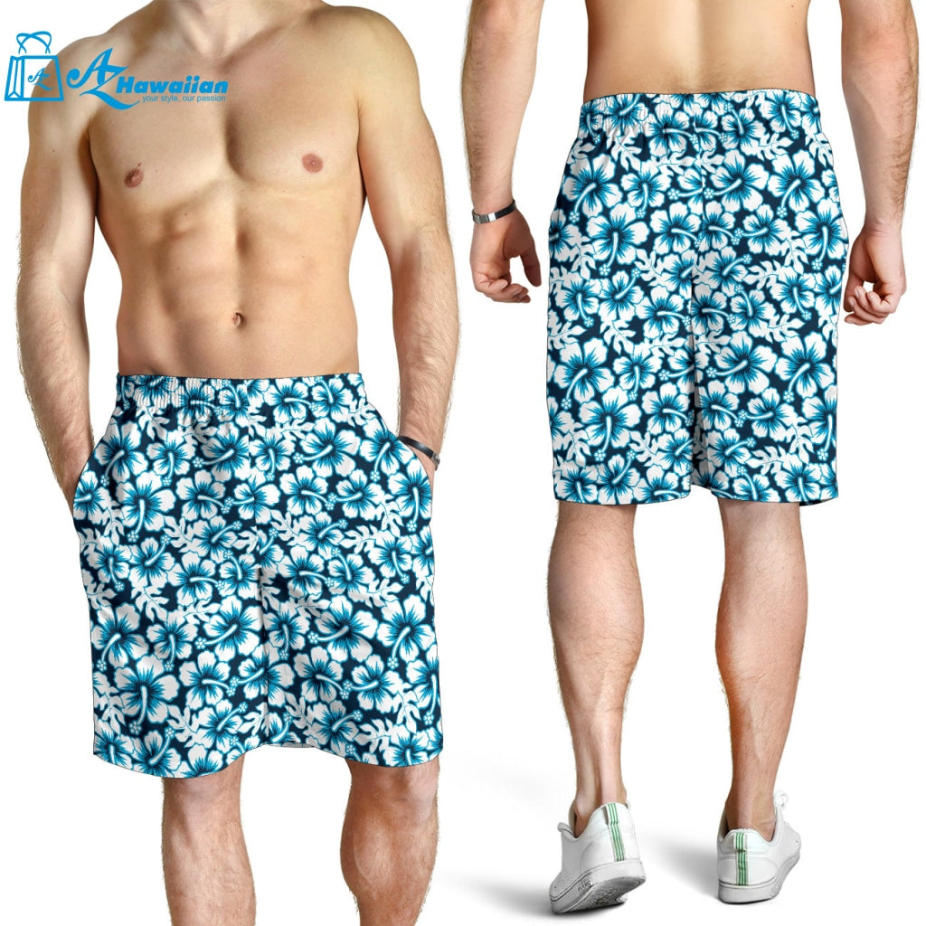 Hibiscus Pattern Print Design 04 Men Shorts