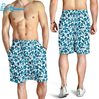 Hibiscus Pattern Print Design 04 Men Shorts