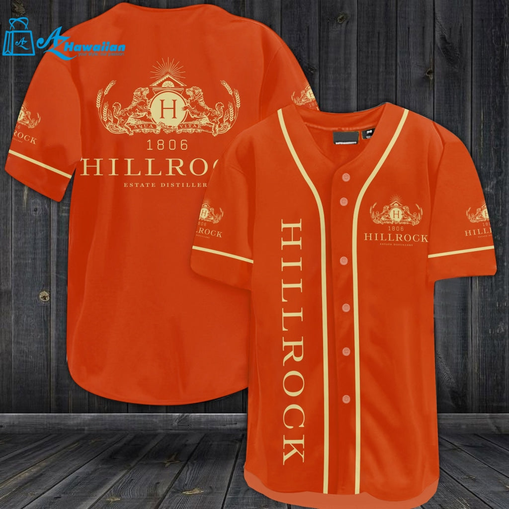 Hillrock Estate Distillery All Over Print Unisex Baseball Jersey 