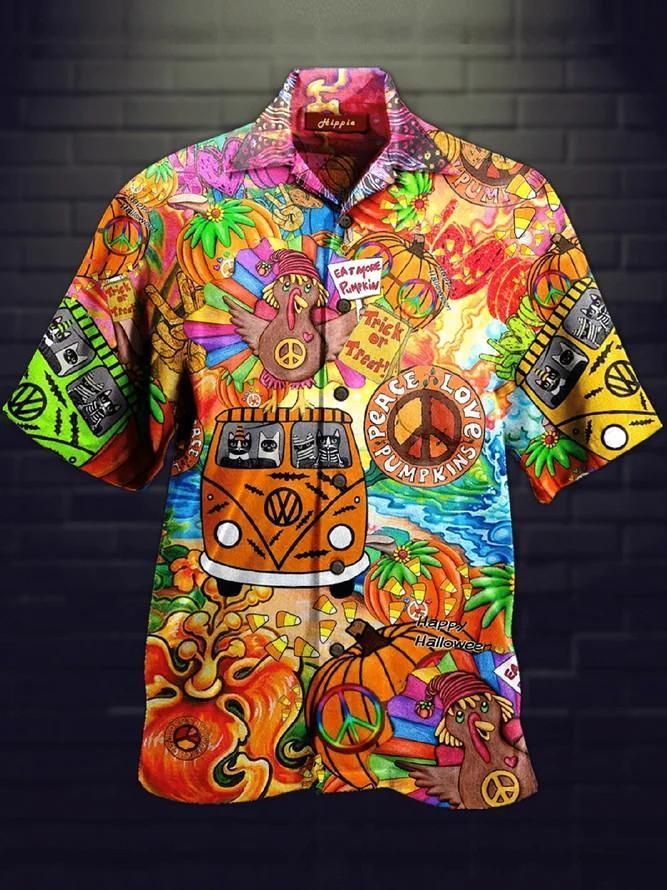 Hippie Hawaiian II Graphic Print Short Sleeve 