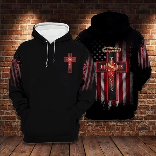 Jesus Saves Amazing Cross 3D All Over Printed Hoodie Us Unisex Hoodie Size