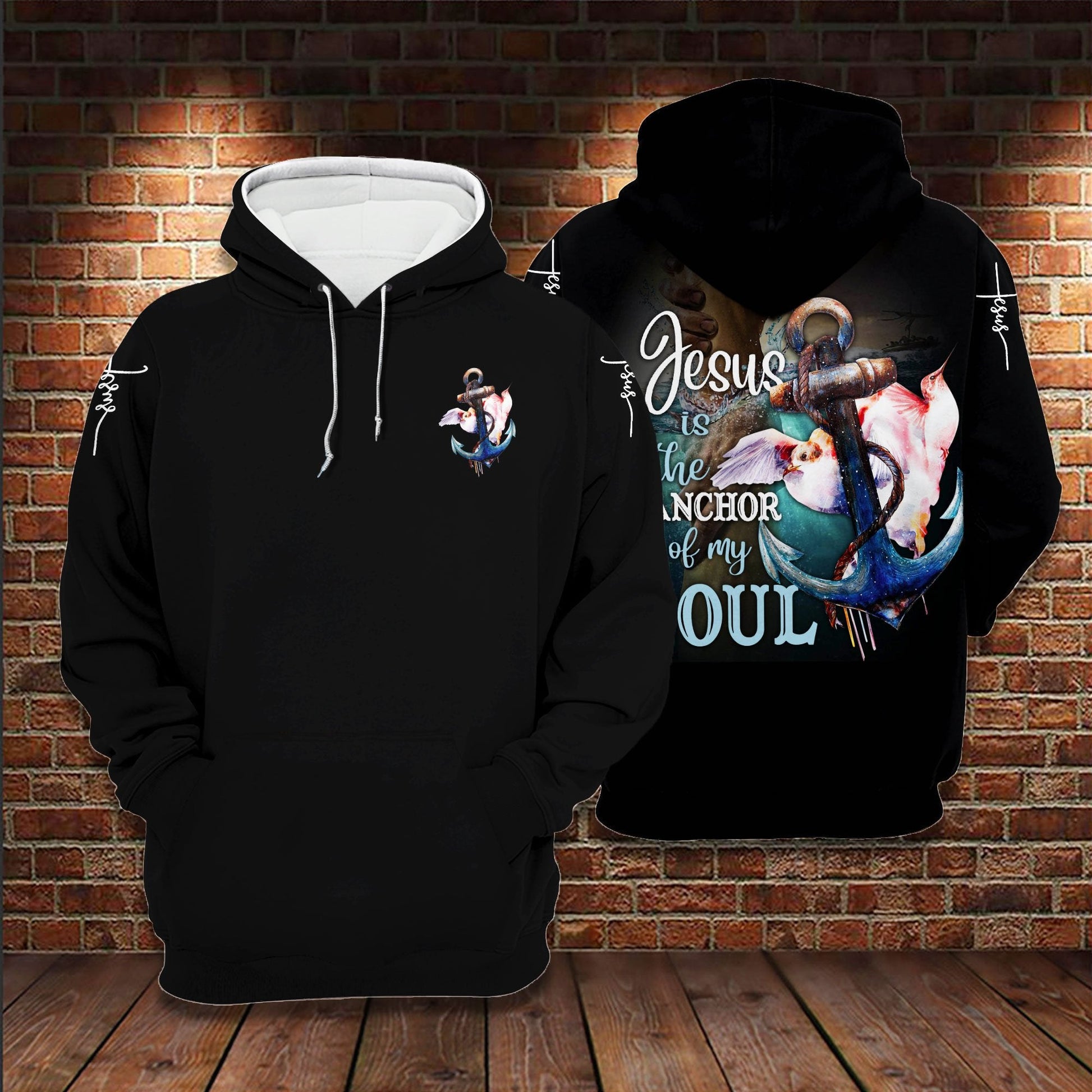 Jesus Is The Anchor Of My Soul 3D All Over Printed Hoodie Us Unisex Hoodie Size