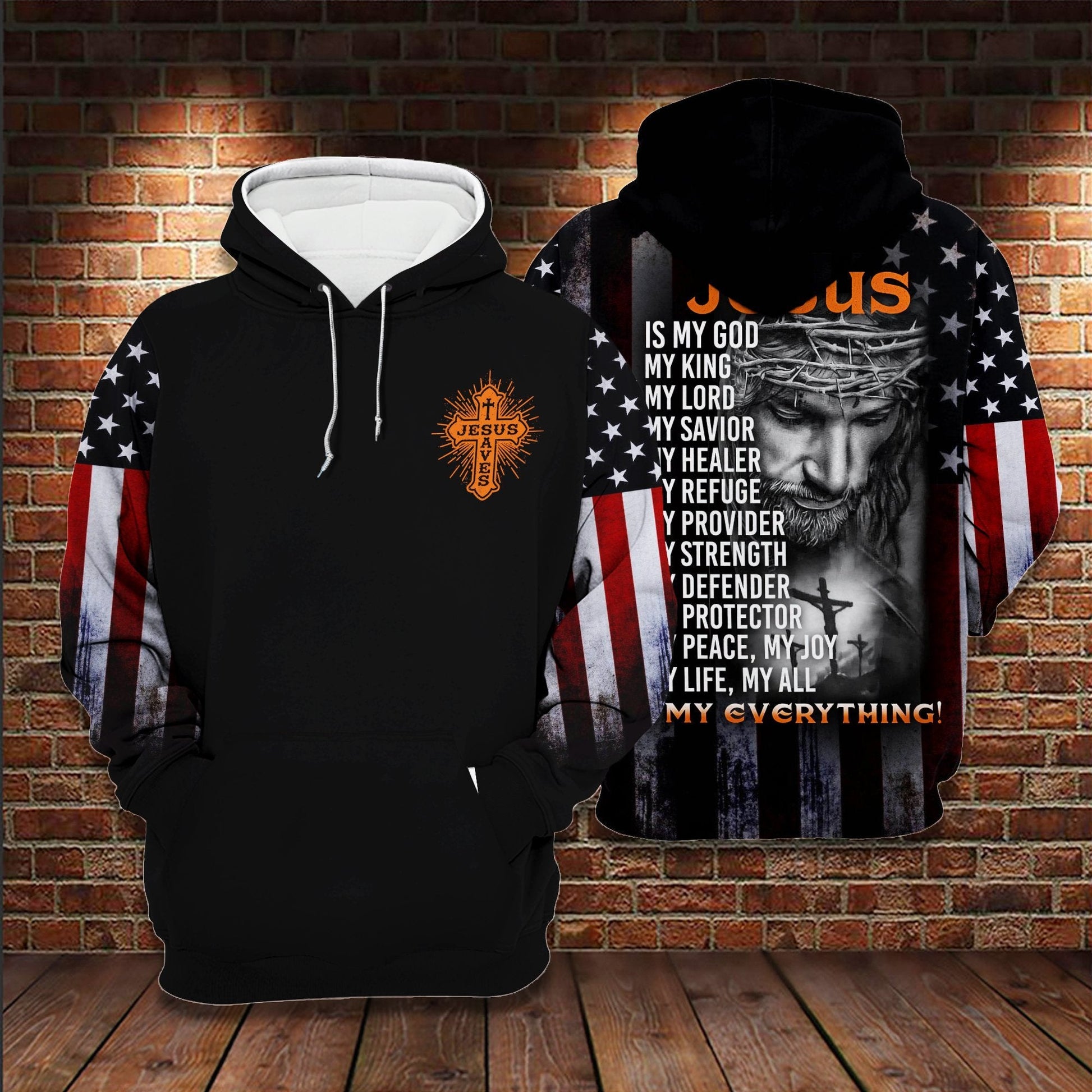 Jesus My Everything 3D All Over Printed Hoodie Us Unisex Hoodie Size