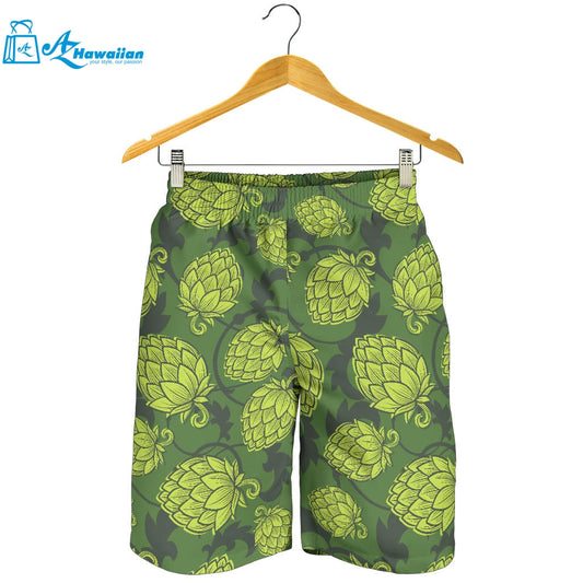 Hop Pattern Hop Cone Background Men Shorts