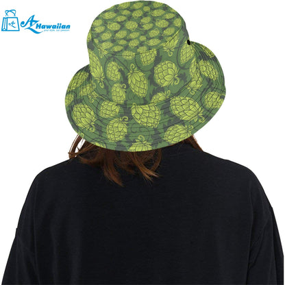 Hop pattern Hop cone background Unisex Bucket Hat